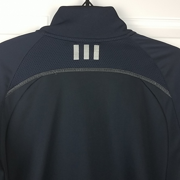 Men's Adidas Climalite Fullzip Jacket 3-Stripes - Picture 4 of 6